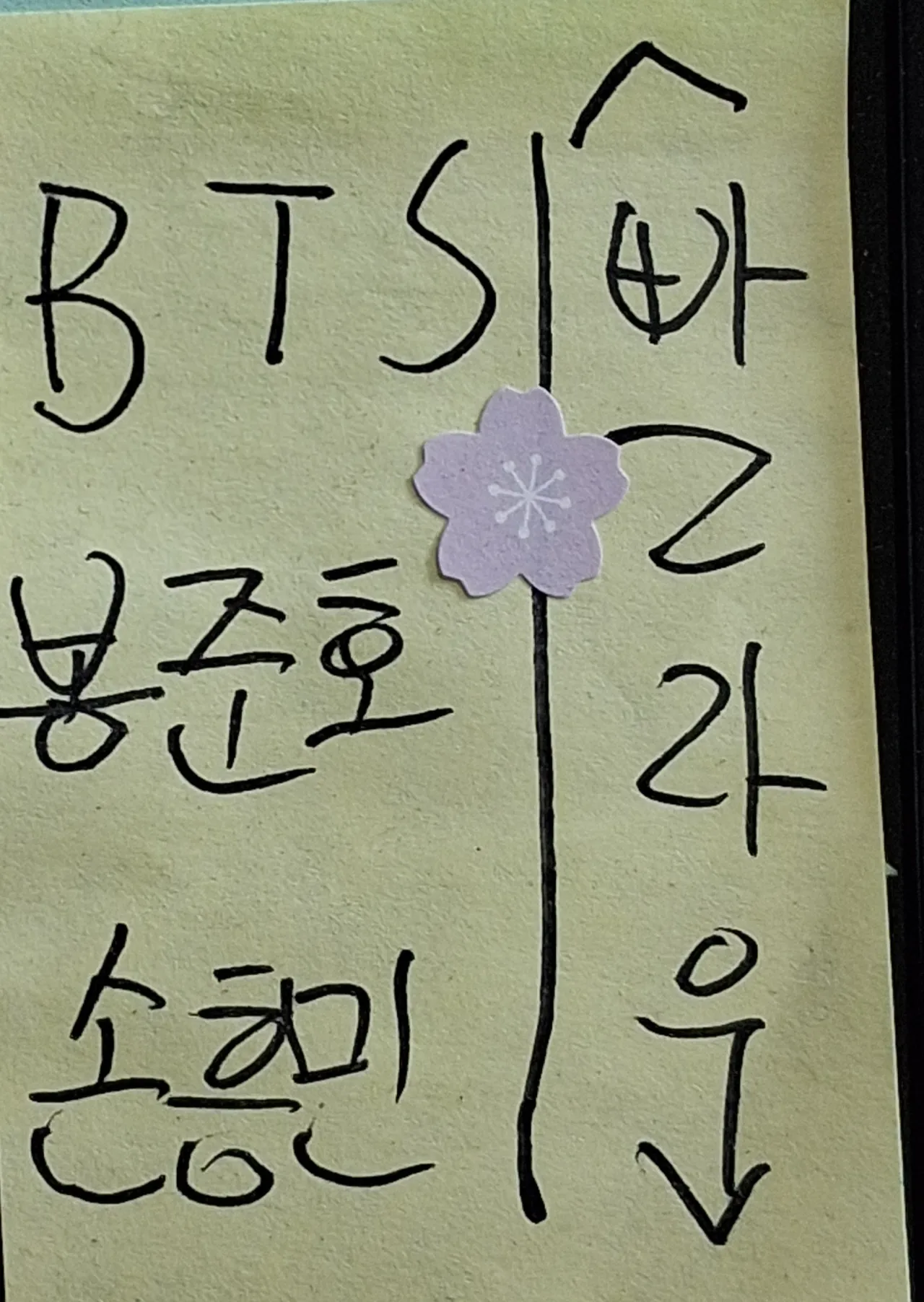 손님이 남긴 메모